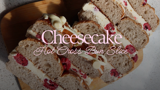 Cheesecake Hot Cross Bun Slice – No Bake Easter Recipe - Leasa Hilton