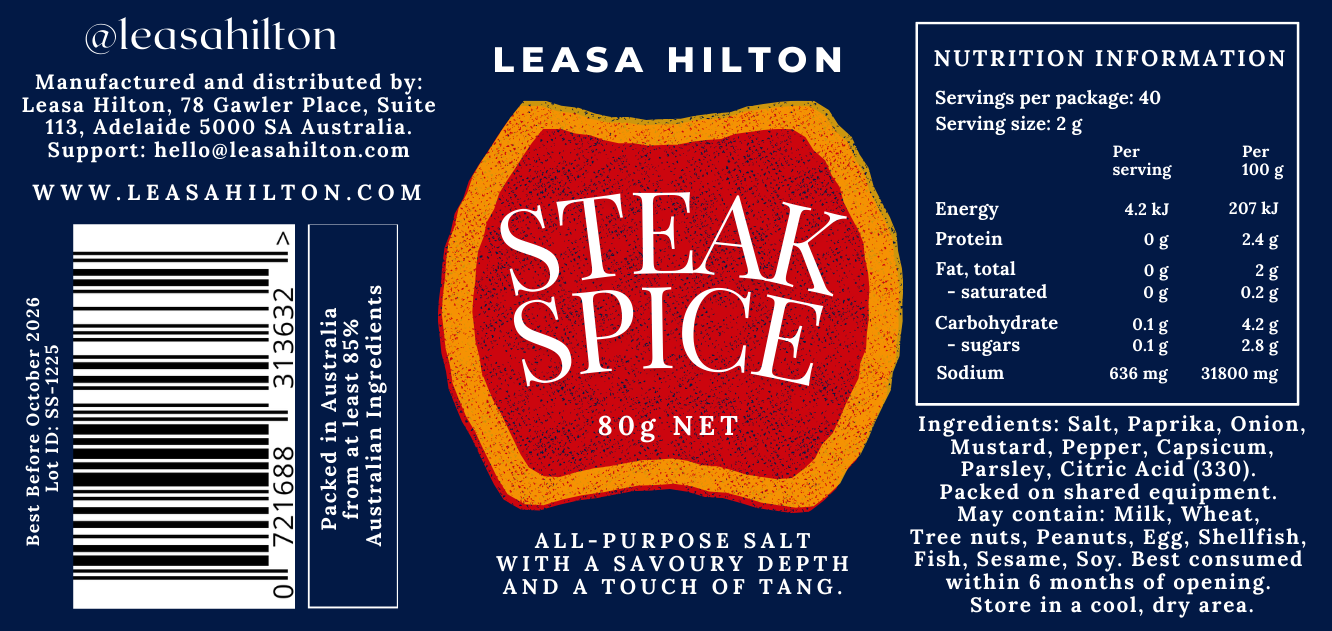 Steak Spice - Leasa Hilton