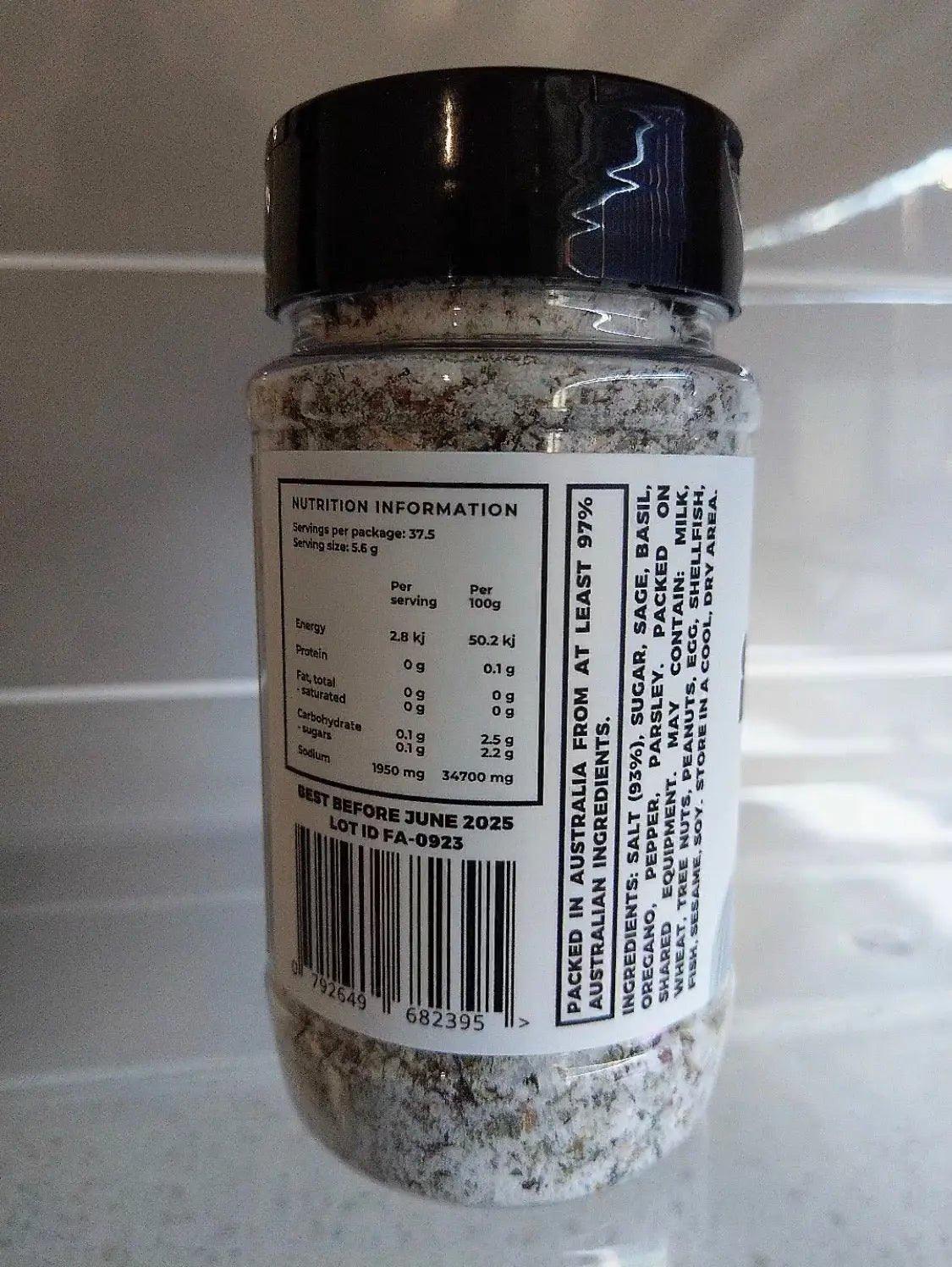 Fantasea-salt Gourmet Sea Salt 210g Bottle by Leasa Hilton - Leasa Hilton